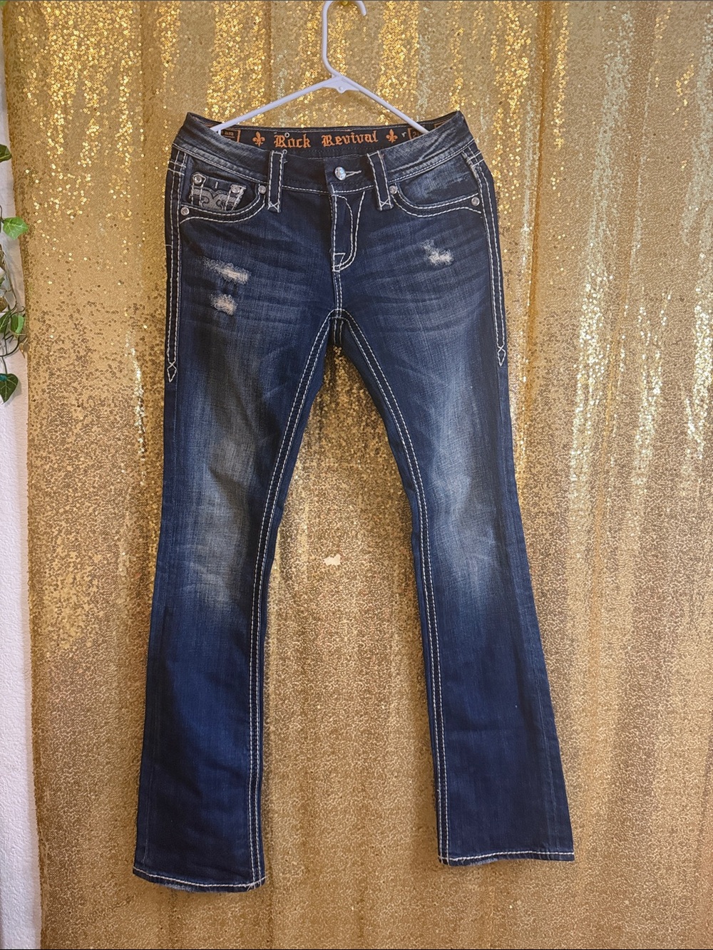 Rock Revival Women's Kai Dark wash Slim Boot cut